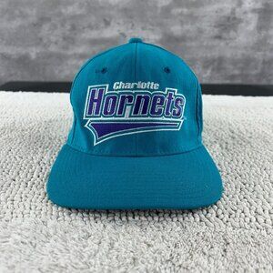 VINTAGE STARTER CHARLOTTE HORNETS FITTED HAT 7 1/8 FLEX FIT FLEXFIT WOOL BLEND